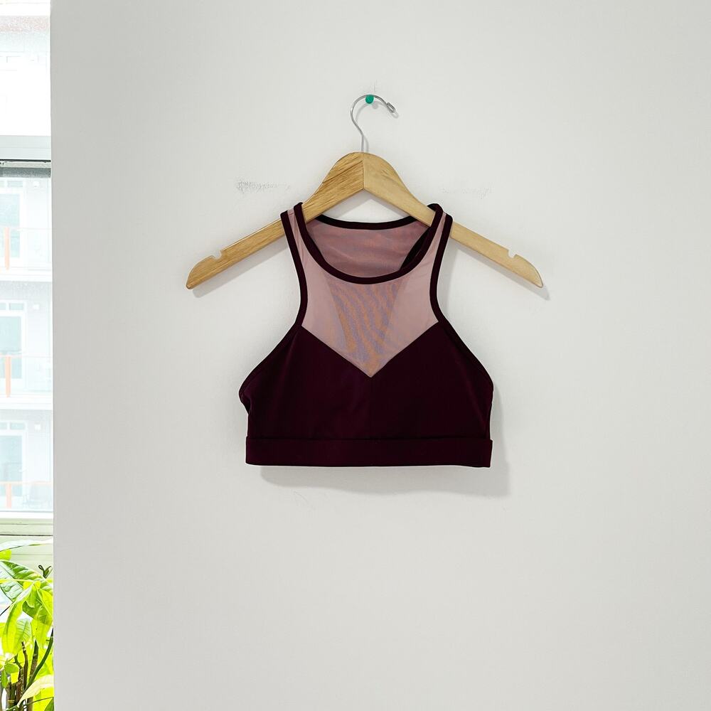 Fabletics Purple Mesh Sports Bra Size Small